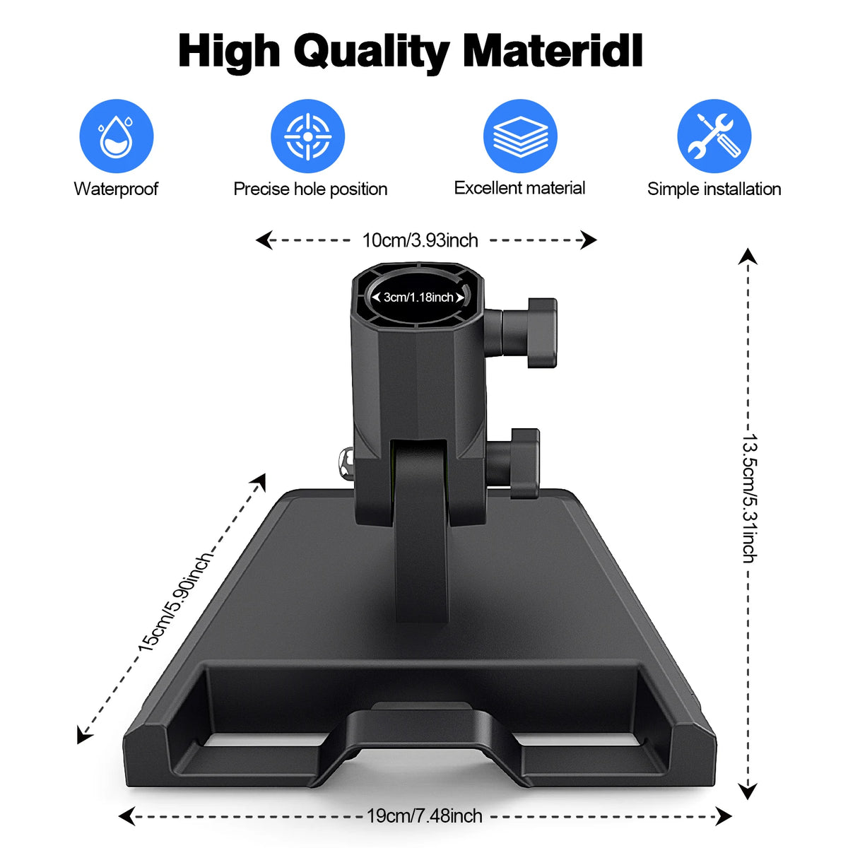 Starlink Gen 3 Pipeline Adapter, Pole Mounting Bracket, Top Mounting Accessory, Starlink Standard Adapter