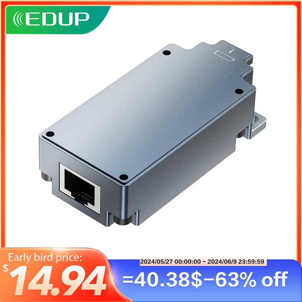 EDUP SK0016 Starlink Flat High Performance 320W Dishy Cable Adapter to RJ45 Upgraded Dishy Cable Adapter for Network Switching