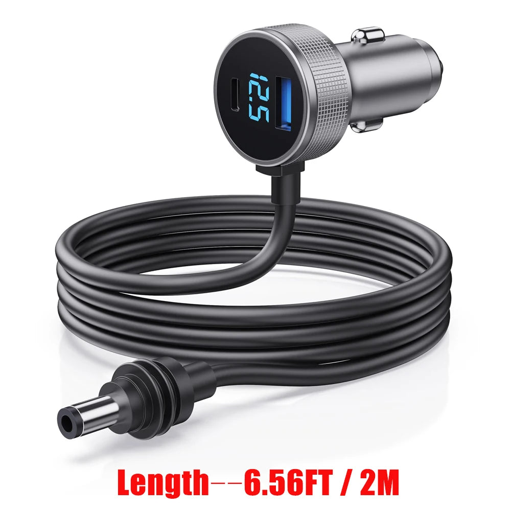 For Starlink Mini 3 In 1 Car Cigarette Lighter Power Adapter 10FT 12V-48V Voltage Display Vehicle Parts Cars and Auto Parts