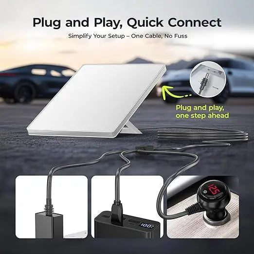 3 in 1 Starlink Mini Cable , High-Speed USB C/Car Charger/DC to DC Replacement Cable Power Cable Accessories