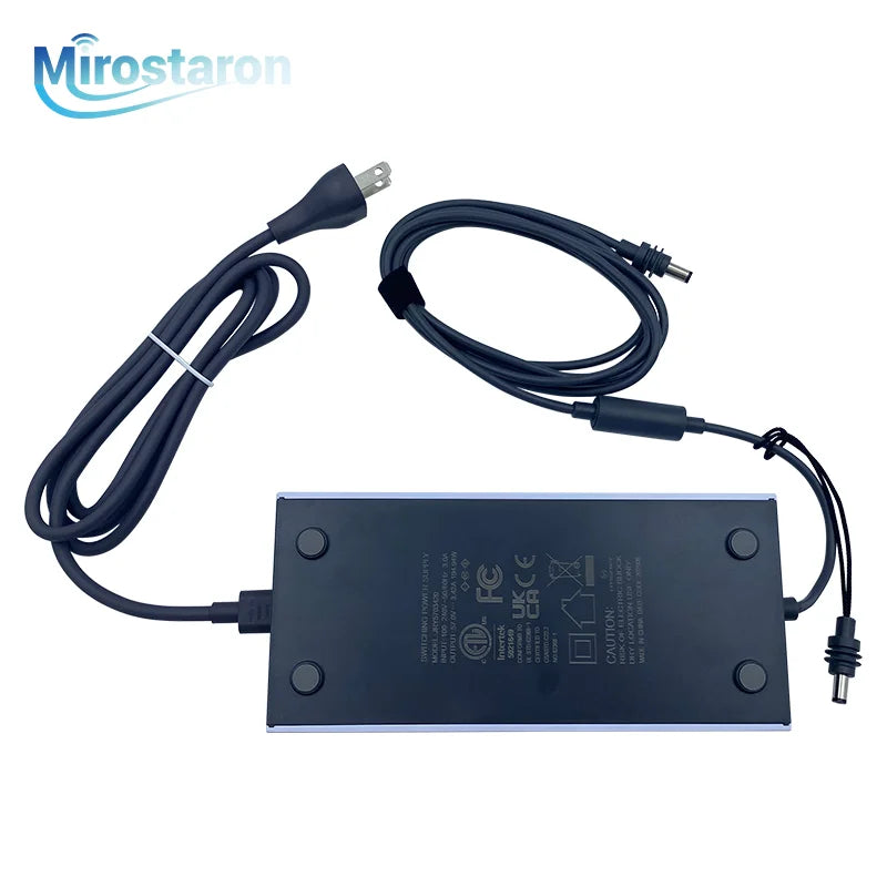 195W 57V 3.42A Power Adapter Replacement For Starlink Gen3 Standard 4X Kit M108 Power Supply Detachable 18 AWG AC DC Cable