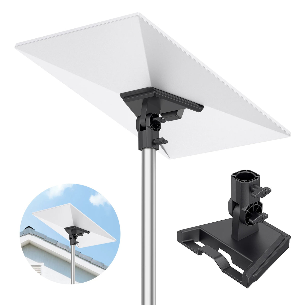 Starlink Gen 3 Pipeline Adapter, Pole Mounting Bracket, Top Mounting Accessory, Starlink Standard Adapter