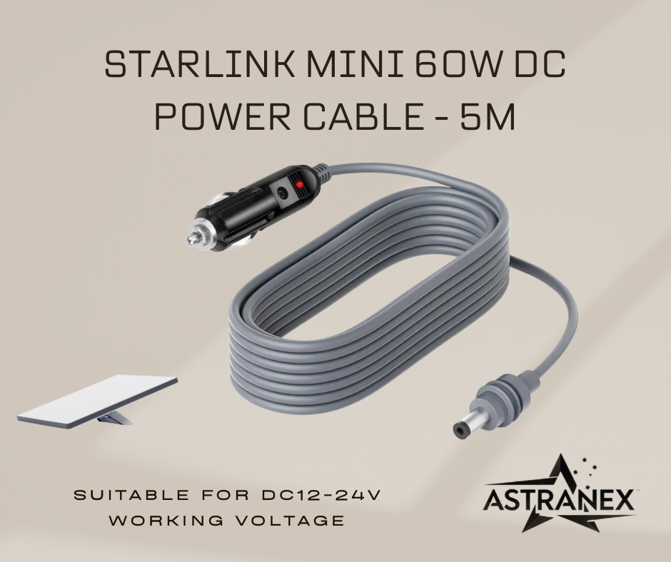 60W DC Power Cable for Starlink Mini - 5M